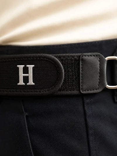 Buckleless Elastic Belt with Metal Hook - Invisible Stretch Waist Belt for Men & Women