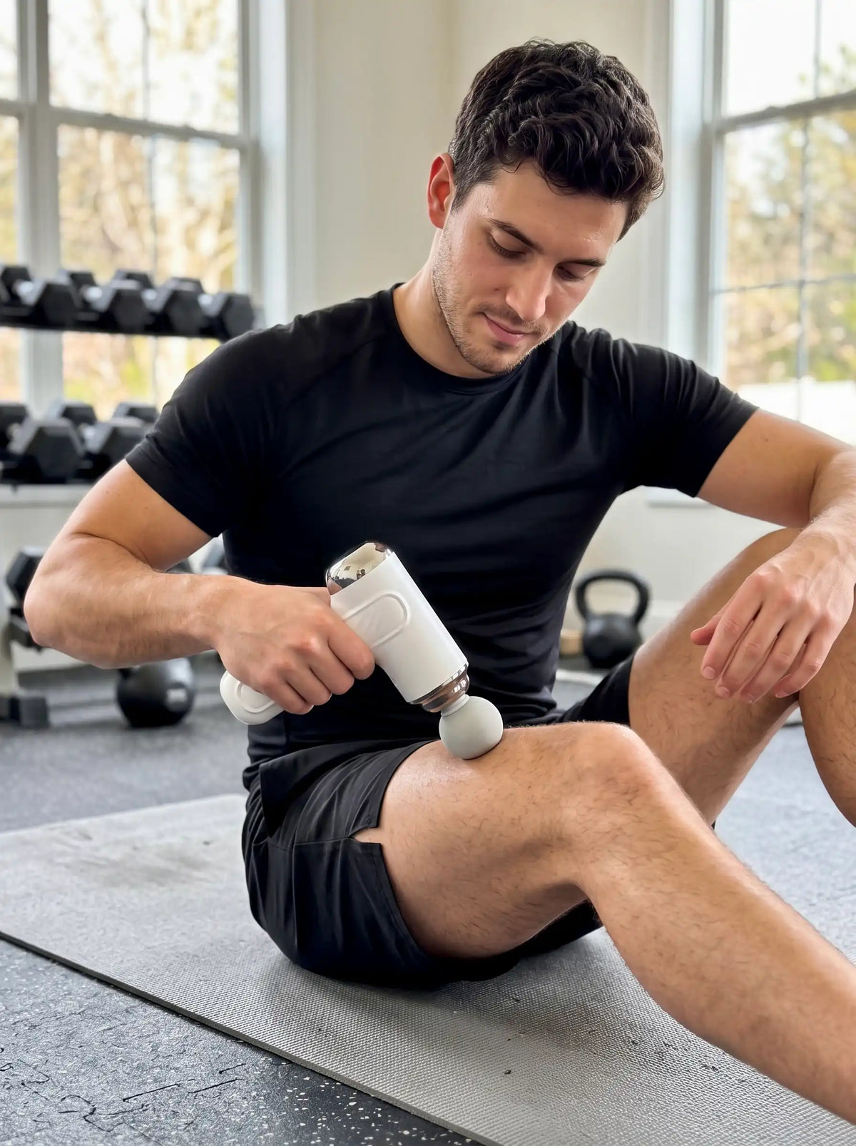 Maxtop Compact Power Massage Gun | Cordless Deep Tissue Body Massager with 9 Heads & 6 Speeds