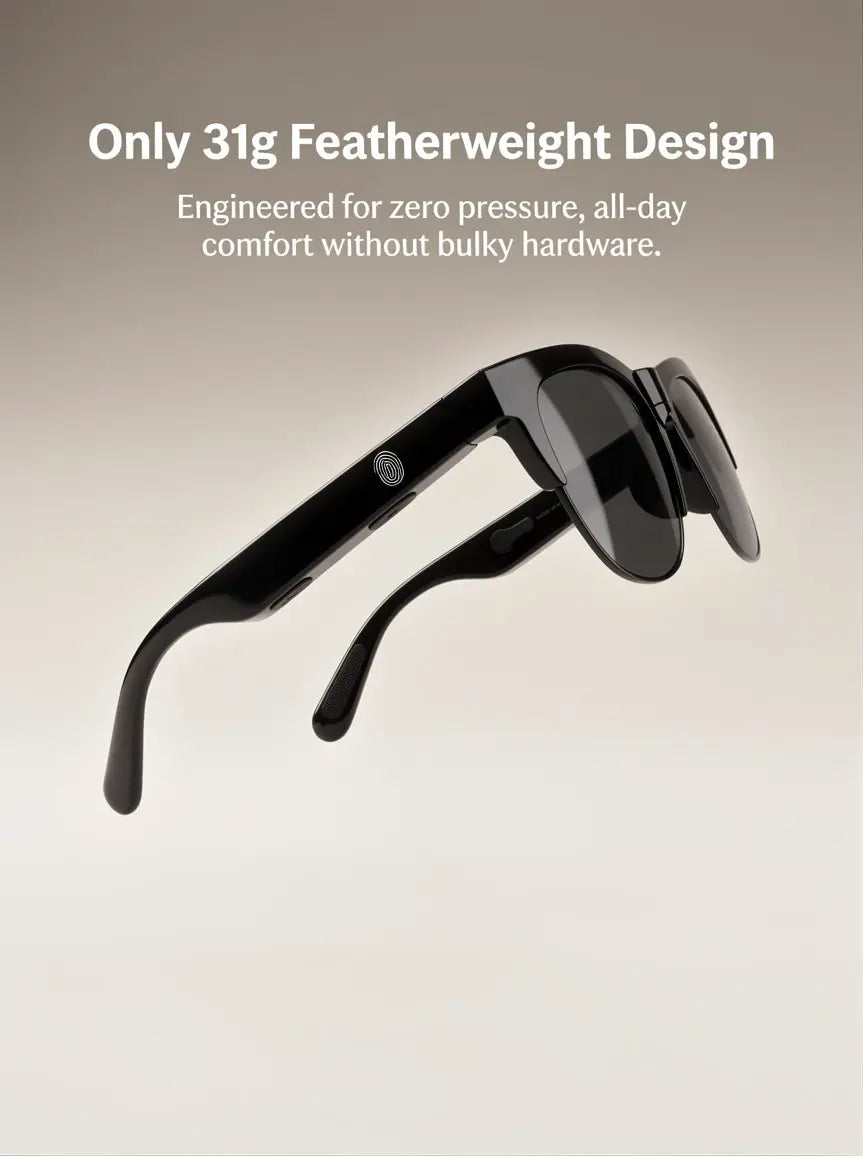 S6 Smart Audio Glasses (31g Featherlight Bluetooth Eyewear)