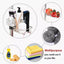 Stainless Steel Tap Rack, Faucet Sponge Holder with Clip-On Clamp, No Drilling, Silver