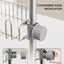 Stainless Steel Tap Rack, Faucet Sponge Holder with Clip-On Clamp, No Drilling, Silver
