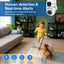 Dual Lens WiFi Security Camera, 1080P HD, Color Night Vision, Two Way Audio, App Control