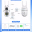 Dual Lens WiFi Security Camera, 1080P HD, Color Night Vision, Two Way Audio, App Control