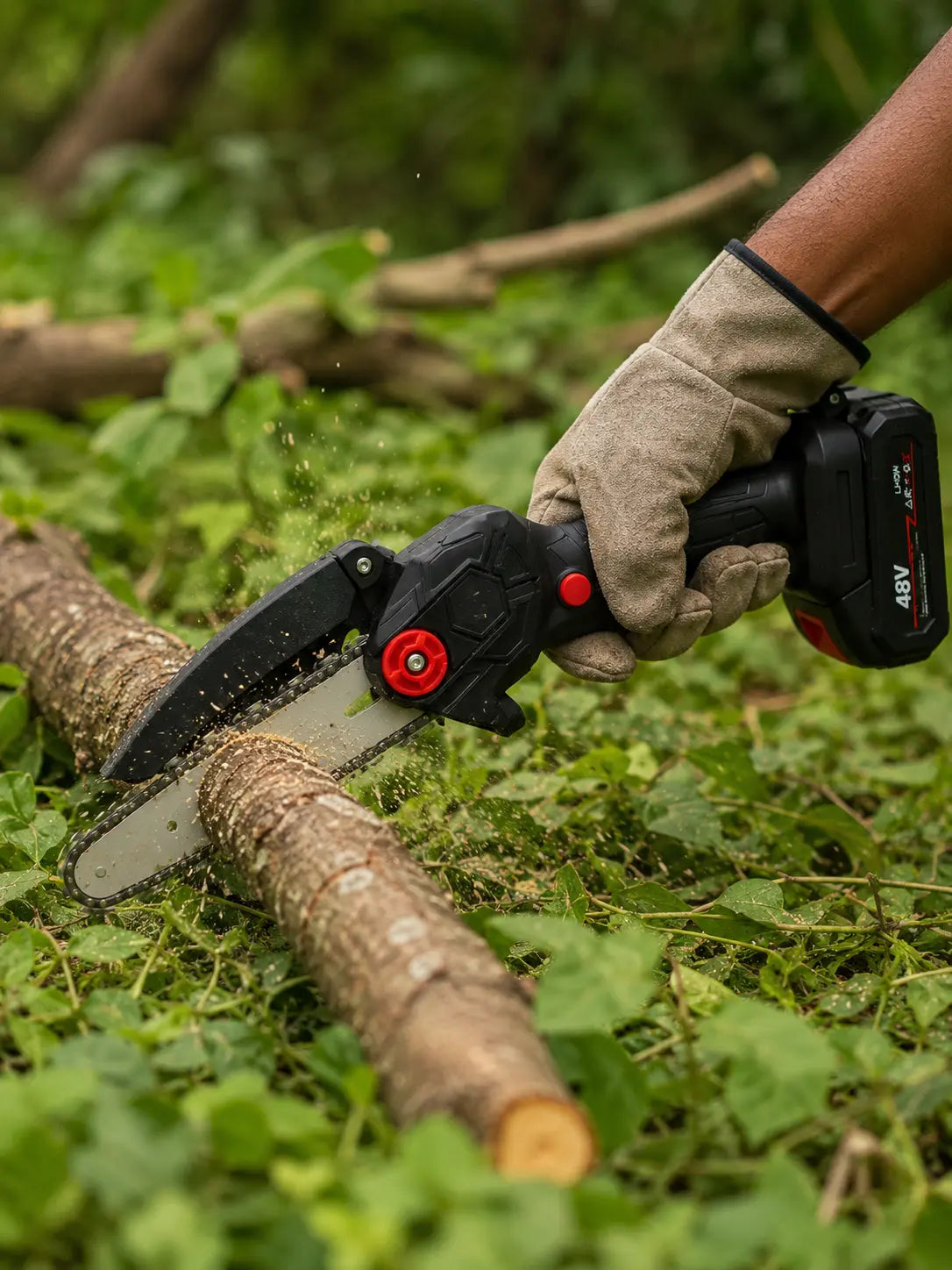 Cordless Mini Rechargeable Battery Tree Cutter Machine for Wood Cutting, Tree Pruning & Gardening