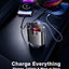 5 IN 1 Starlight Retractable Car Charger with Aroma Diffuser and Built-in USB-C and Lightning Cables for iPhone and Android