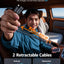 5 IN 1 Starlight Retractable Car Charger with Aroma Diffuser and Built-in USB-C and Lightning Cables for iPhone and Android