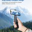 Foldable Aluminium Stand for Phone Tablet and Laptop, Magnetic Holder with Adjustable Height, Portable, Silver
