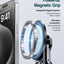 Foldable Aluminium Stand for Phone Tablet and Laptop, Magnetic Holder with Adjustable Height, Portable, Silver