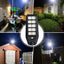 Solar LED Outdoor Light with Motion Sensor and Remote, 180 LEDs, IP65 Waterproof for Gate, Wall and Garden