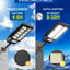Solar LED Outdoor Light with Motion Sensor and Remote, 180 LEDs, IP65 Waterproof for Gate, Wall and Garden