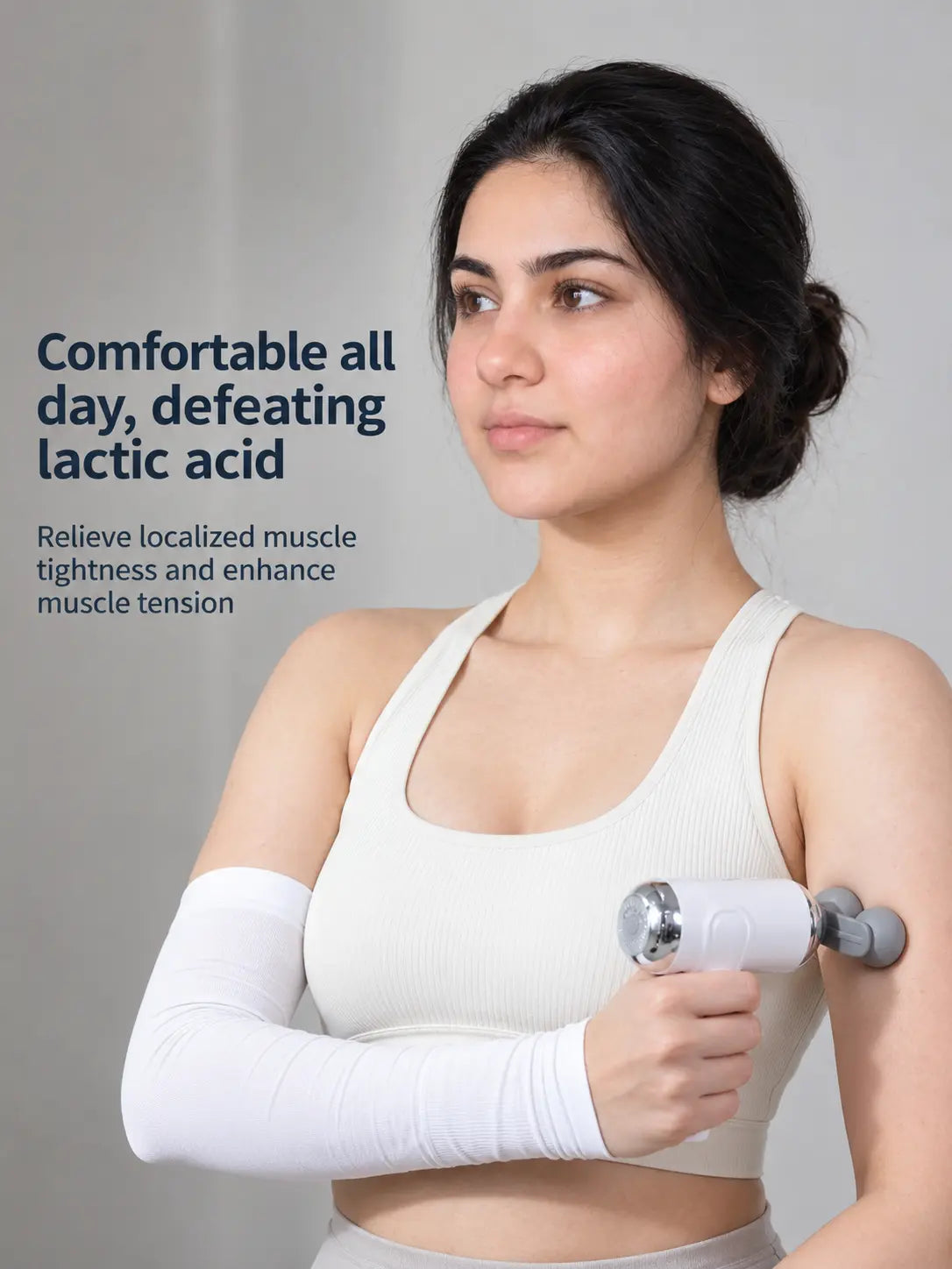Maxtop Compact Power Massage Gun | Cordless Deep Tissue Body Massager with 9 Heads & 6 Speeds
