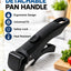 Universal Detachable Pan Handle | Clip-On Removable Handle for Pots, Pans & Bowls | Heat-Resistant Anti-Slip Grip for Hot Cookware