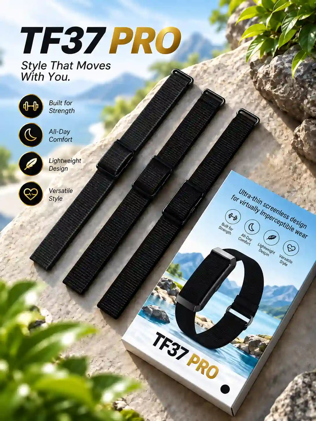 TF37 PRO Ultra-Thin Adjustable Strap