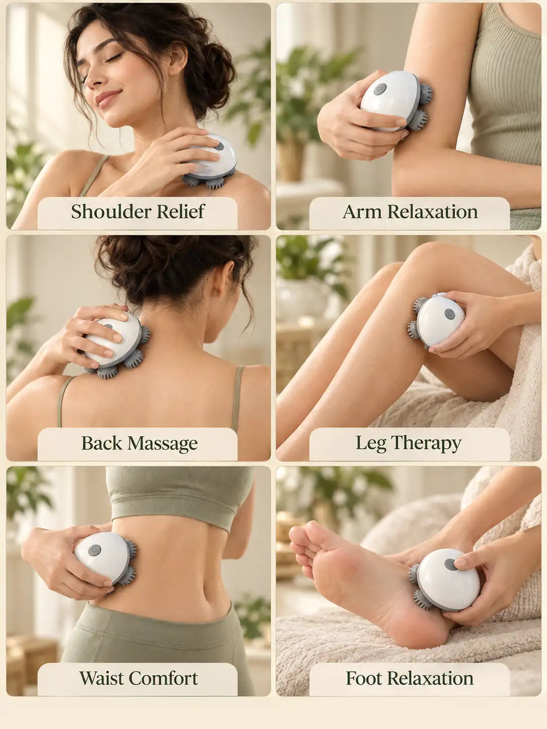 Blueidea Electric Scalp & Body Massager – Head Massager for Scalp, Hair & Body