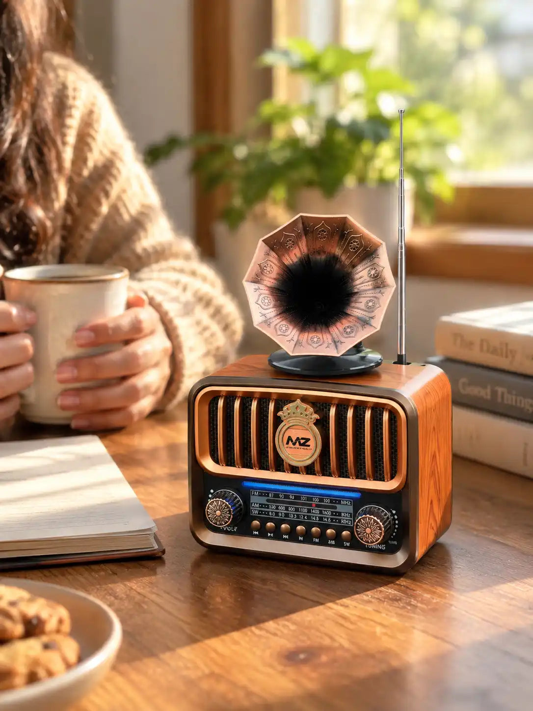MZ S671 Vintage-Style Wireless Bluetooth Speaker
