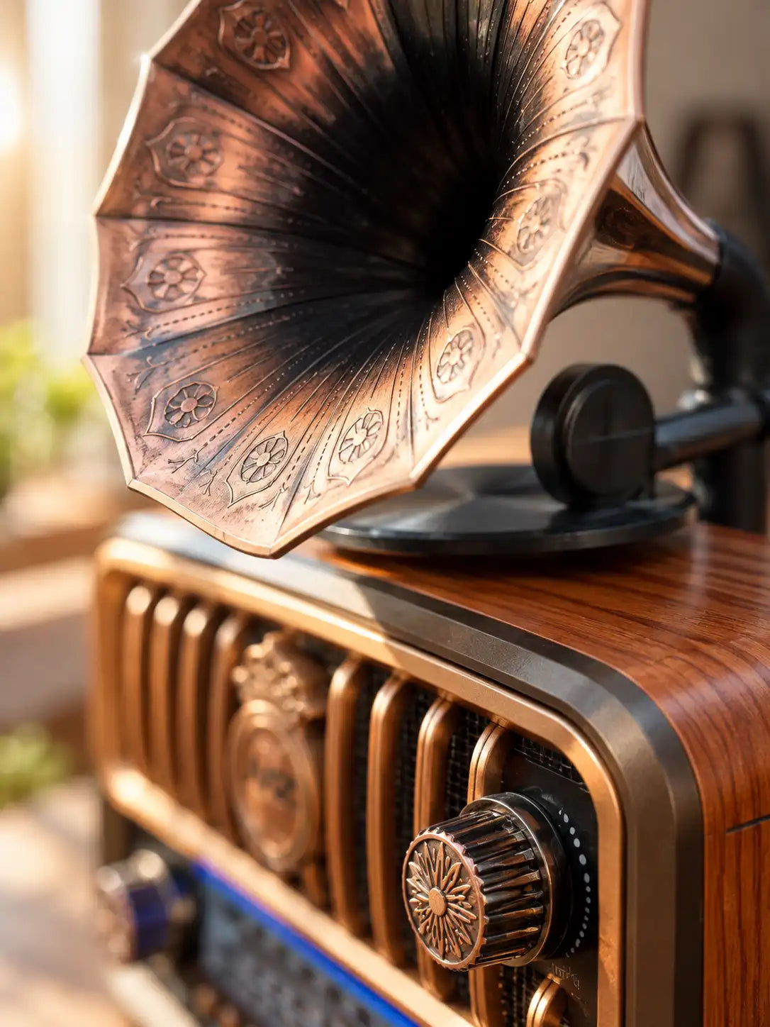 MZ S671 Vintage-Style Wireless Bluetooth Speaker