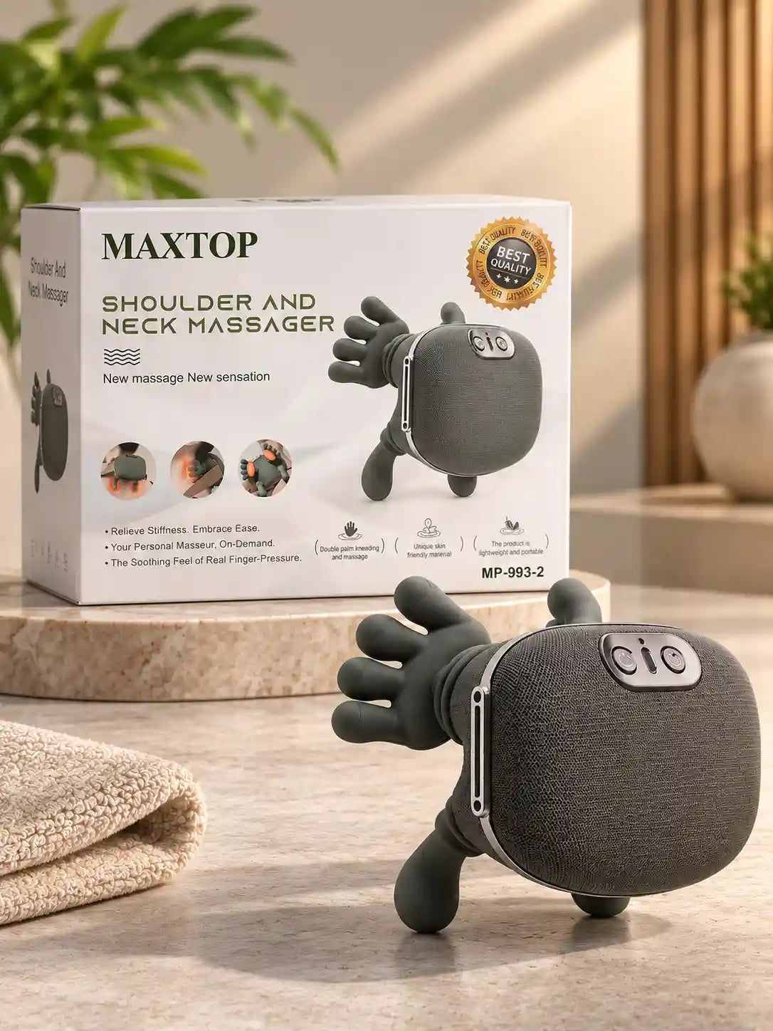 MAXTOP 4D Hand-Kneading Neck & Shoulder Massager