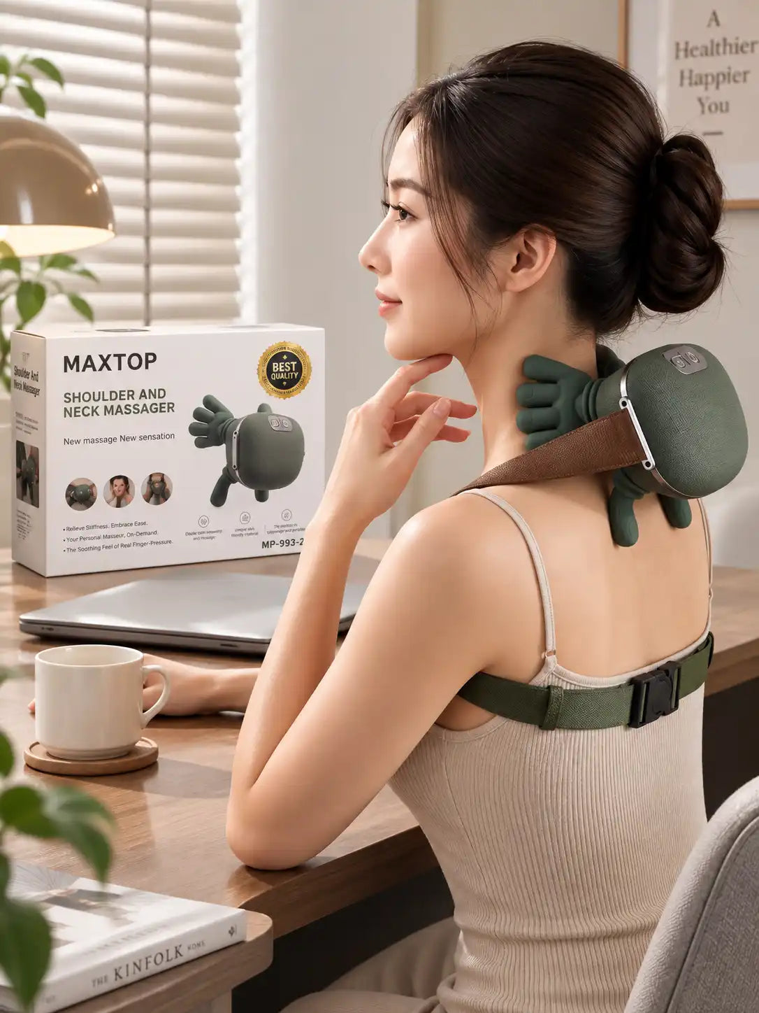 MAXTOP 4D Hand-Kneading Neck & Shoulder Massager