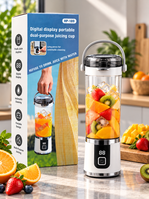 Hp-189 Smart Portable Dual-Purpose Juicing Cup (Rechargeable)