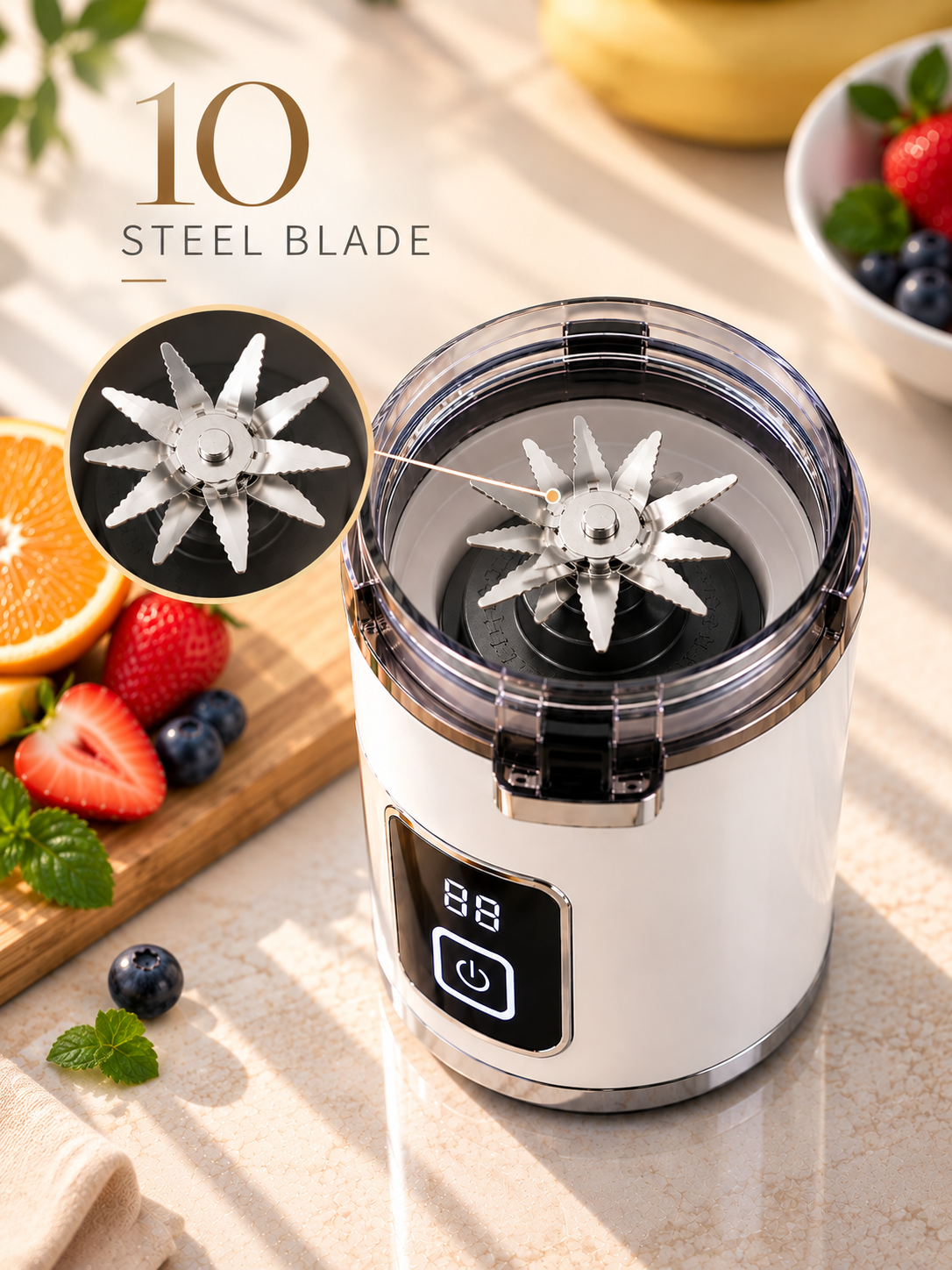 Hp-189 Smart Portable Dual-Purpose Juicing Cup (Rechargeable)