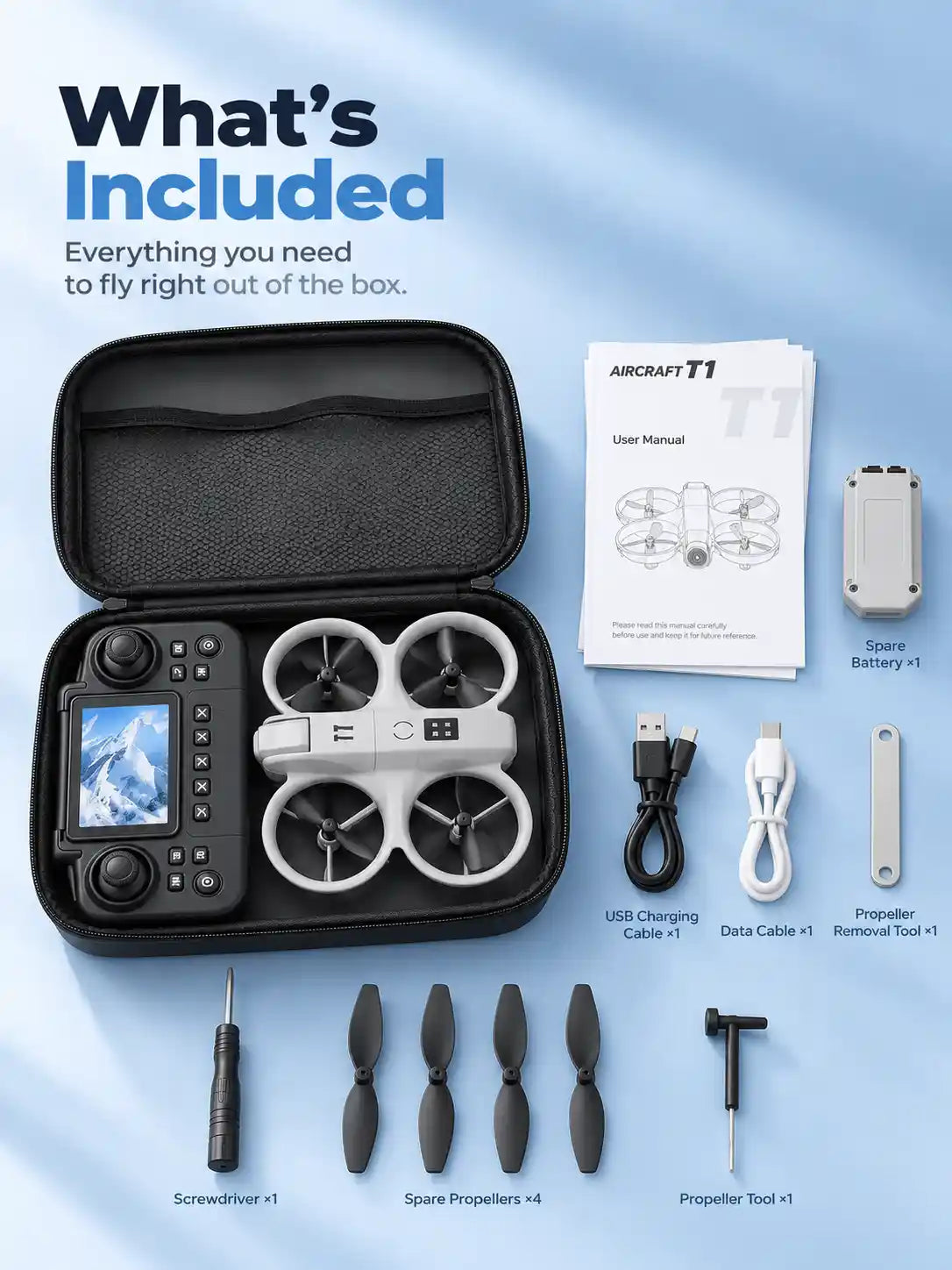 T1 Mini Camera Drone with Remote Control