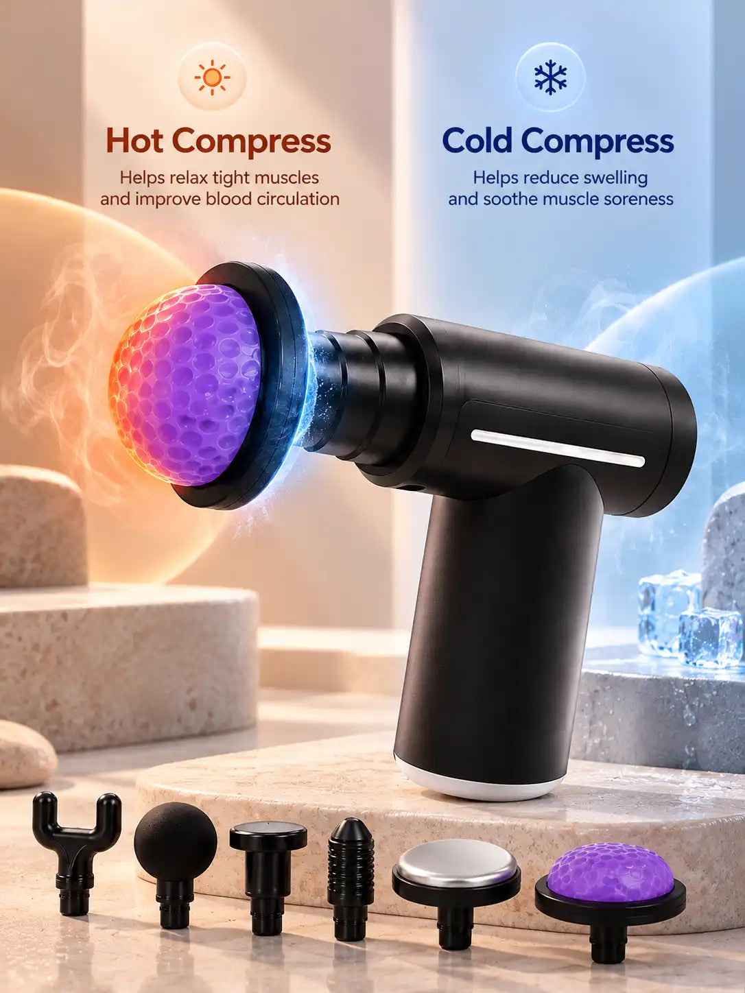 MAXTOP Hot & Cold Therapy Massage Gun