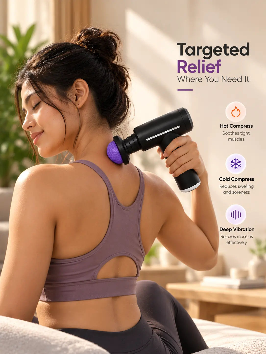 MAXTOP Hot & Cold Therapy Massage Gun