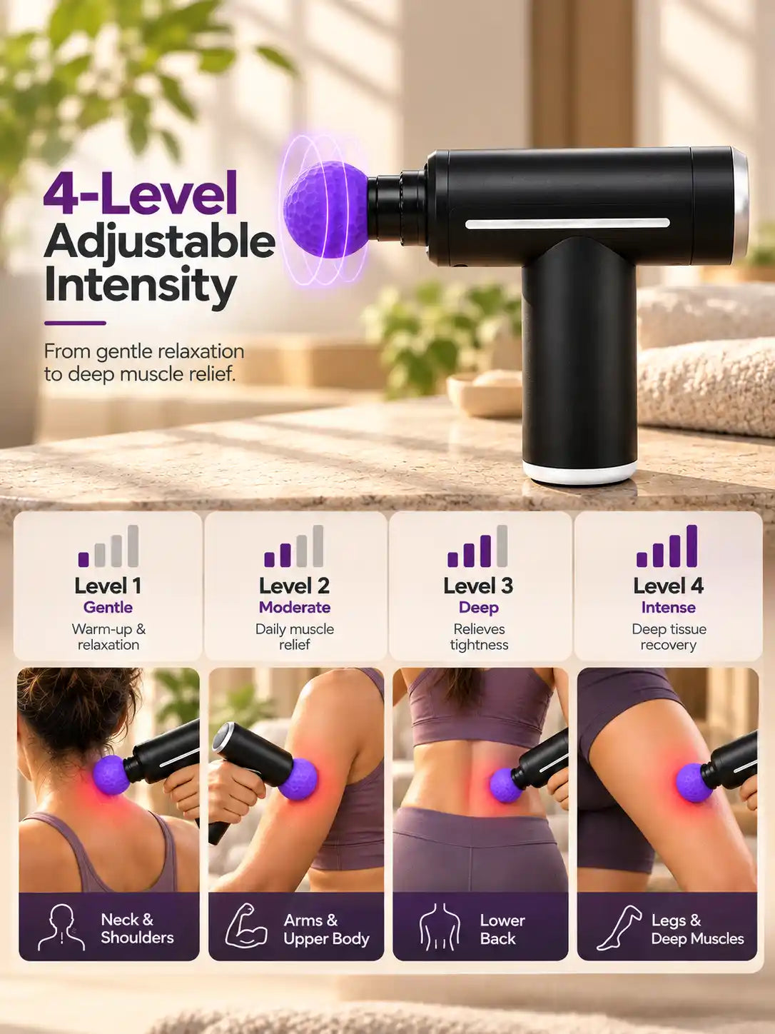 MAXTOP Hot & Cold Therapy Massage Gun