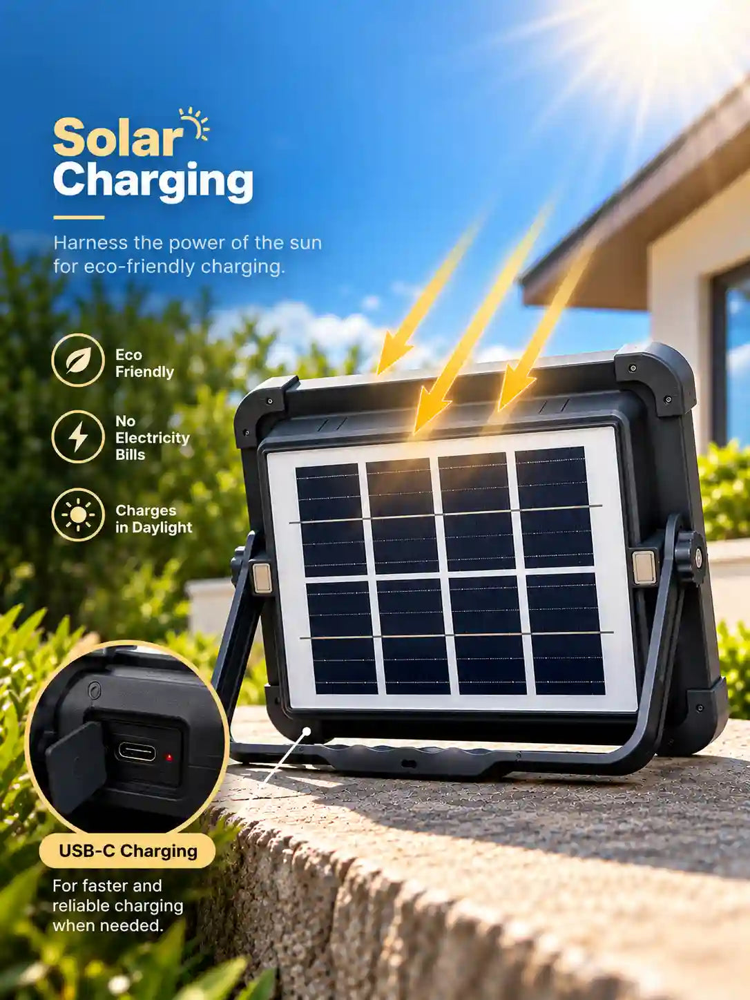 Portable Solar LED Flood Light – KWG-201