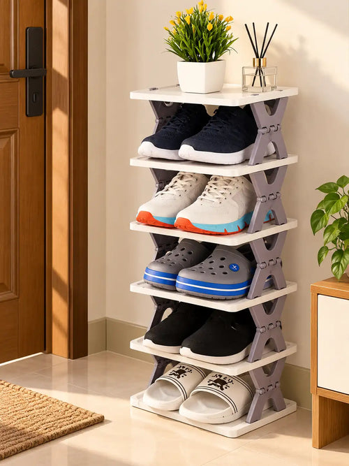 5-Layer Foldable Shoe Organizer Rack