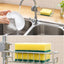 Stainless Steel Tap Rack, Faucet Sponge Holder with Clip-On Clamp, No Drilling, Silver