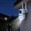 Dual Lens WiFi Security Camera, 1080P HD, Color Night Vision, Two Way Audio, App Control