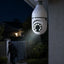 V380 WiFi Bulb Camera with 360° View and Night Vision for Home Security