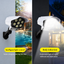 Solar Motion Sensor Security Light with Dummy Camera Look, Remote and Wall Mount for Outdoor