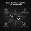 LED Light Up Car Window Sticker, Glowing Eyes Decal, Solar and USB-C Powered, Assorted Designs