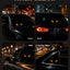 LED Light Up Car Window Sticker, Glowing Eyes Decal, Solar and USB-C Powered, Assorted Designs