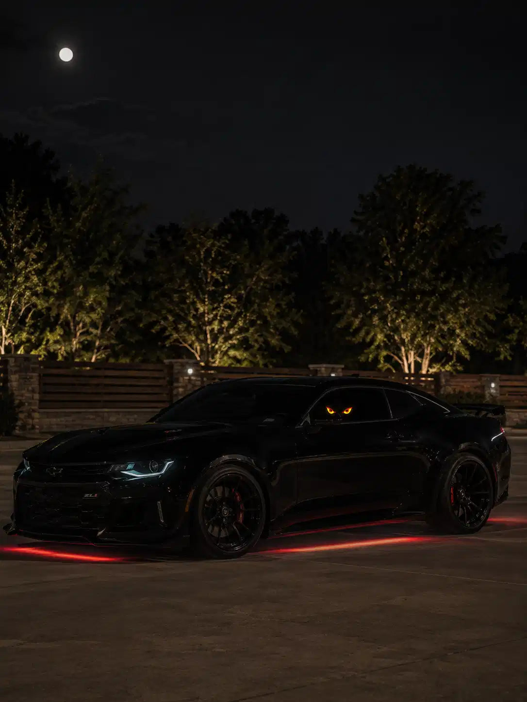 LED Light Up Car Window Sticker, Glowing Eyes Decal, Solar and USB-C Powered, Assorted Designs