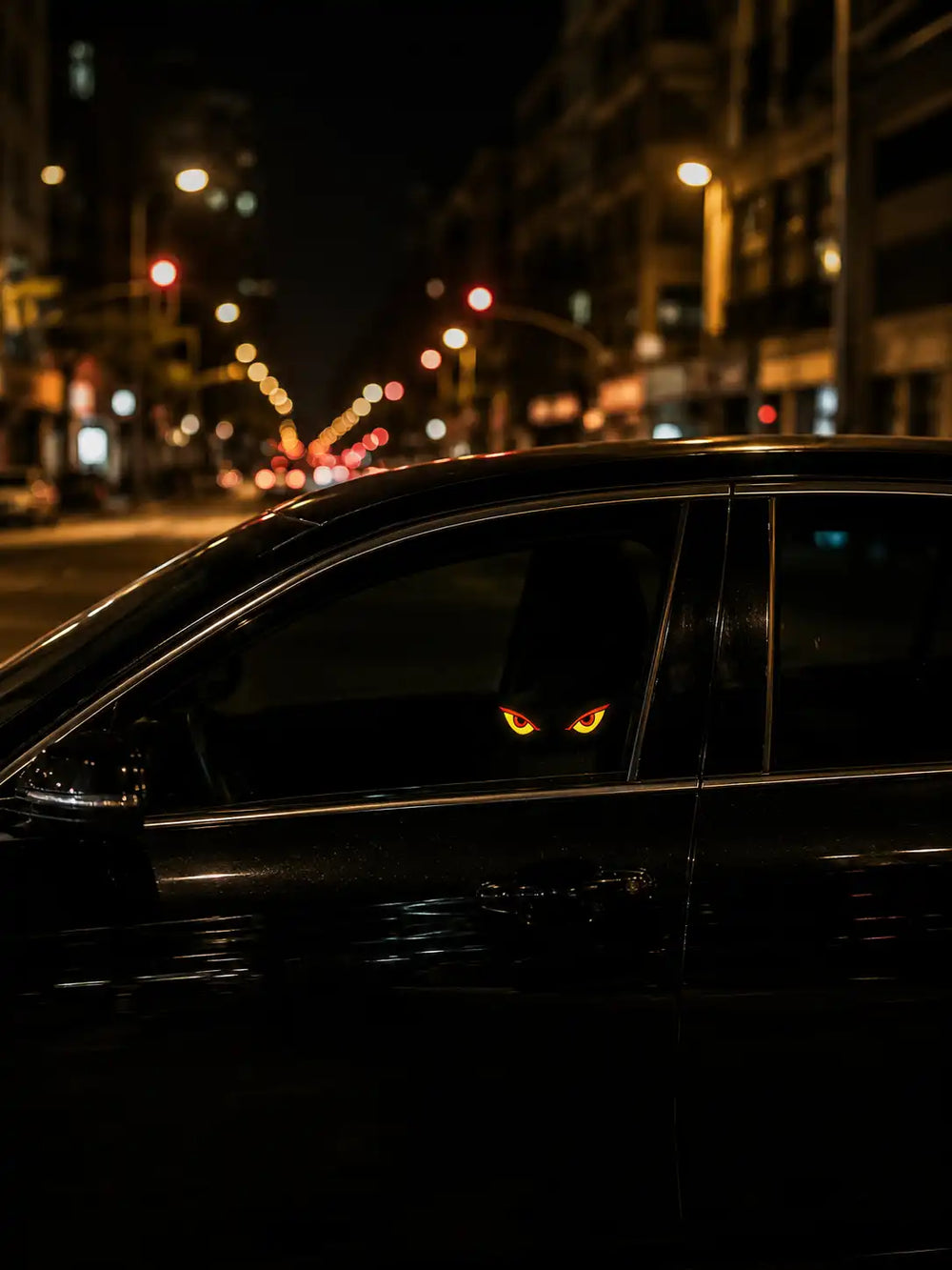 Turn Your Car Window Into a Bold Night Look
