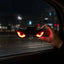LED Light Up Car Window Sticker, Glowing Eyes Decal, Solar and USB-C Powered, Assorted Designs