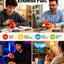 Press to Spin Fidget Ball, 360° Rotating Fidget Spinner Ball, Quiet Sensory Stress Relief Toy for Adult, Kid