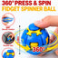 Press to Spin Fidget Ball, 360° Rotating Fidget Spinner Ball, Quiet Sensory Stress Relief Toy for Adult, Kid