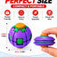 Press to Spin Fidget Ball, 360° Rotating Fidget Spinner Ball, Quiet Sensory Stress Relief Toy for Adult, Kid