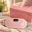Cordless Heating Pad Belt for Period Cramps | 3 Heat Levels & 4 Vibration Modes | Portable Warm Belt for Stomach & Lower Back