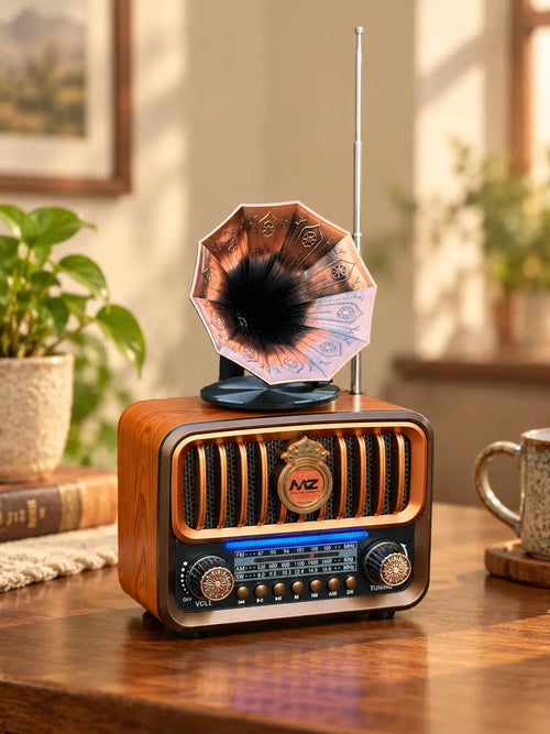 MZ S671 Vintage-Style Wireless Bluetooth Speaker