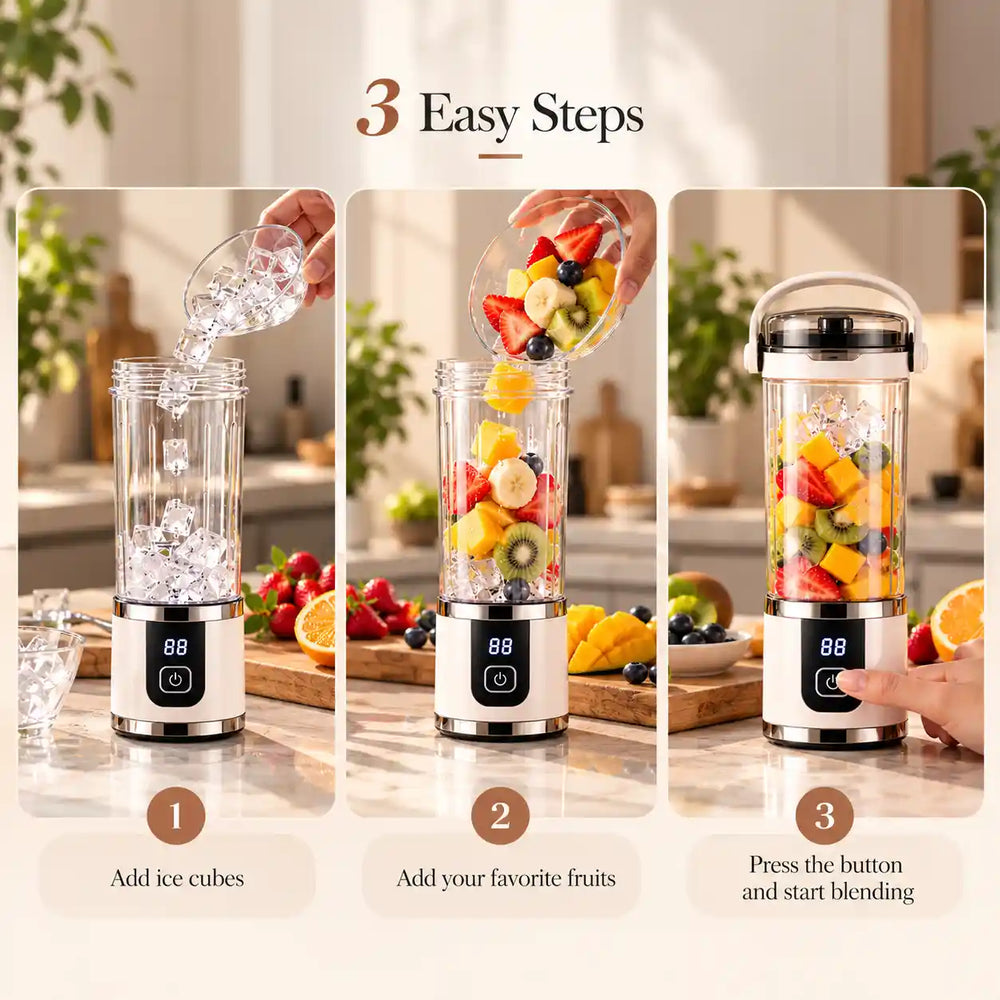 Fresh Blending in 3 Easy Steps