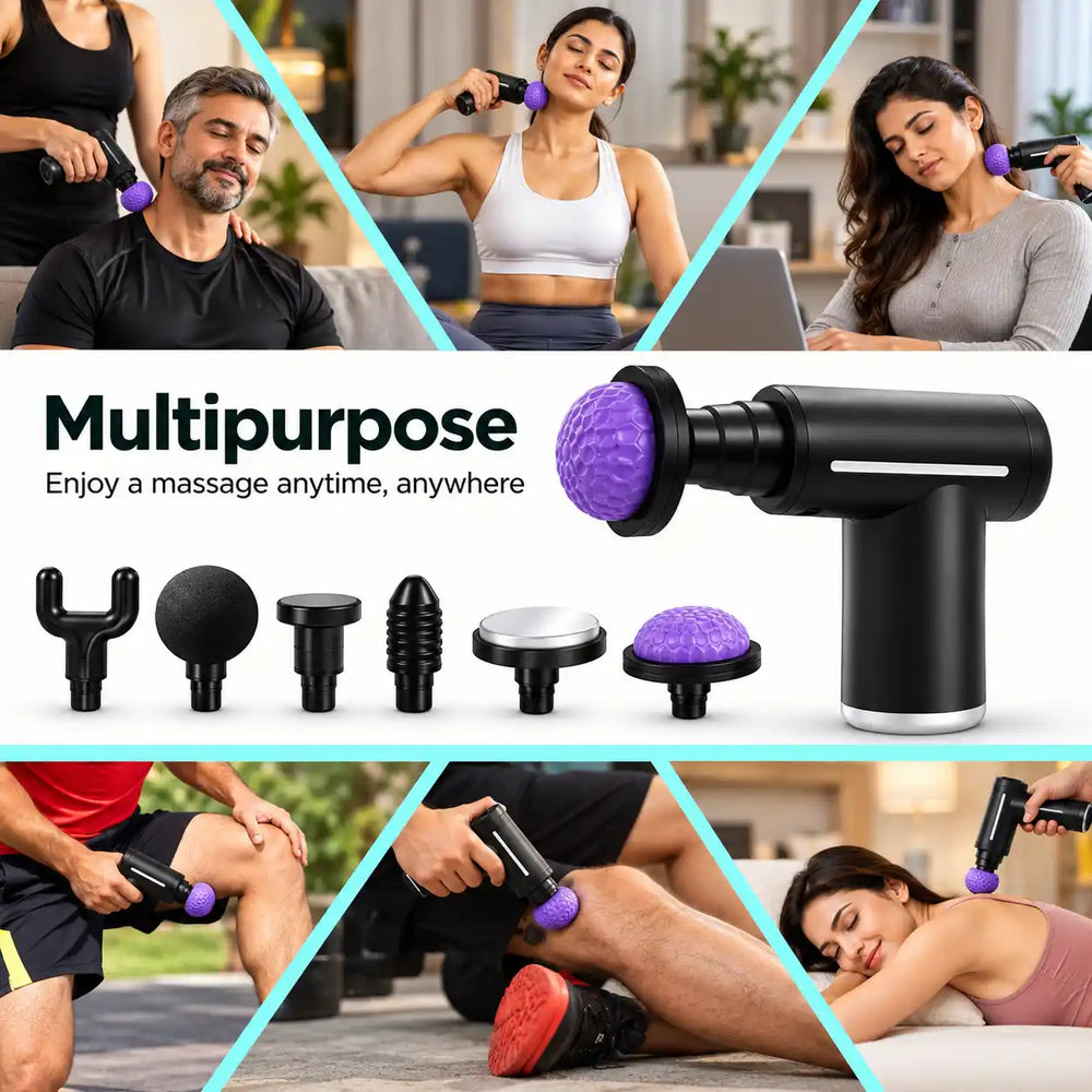 One Massage Gun. Multiple Ways to Relax.