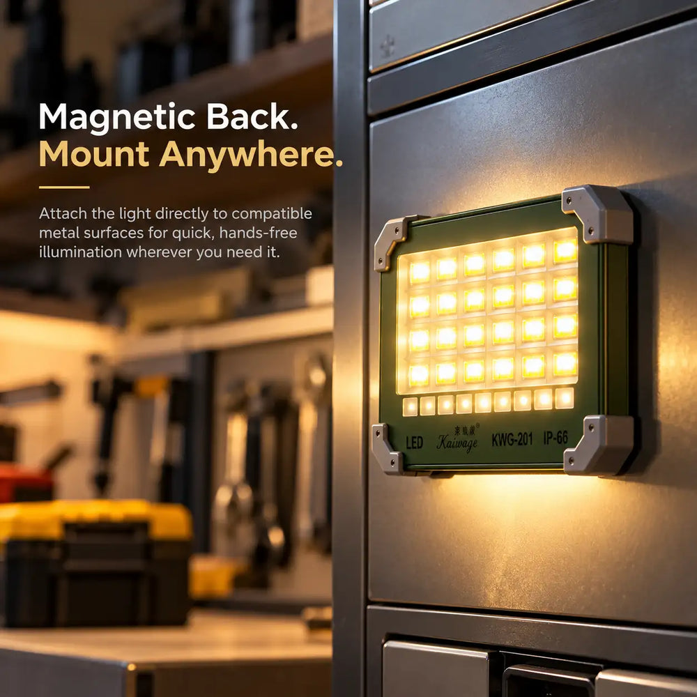 Magnetic Back. Mount Anywhere.