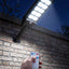 Solar LED Outdoor Light with Motion Sensor and Remote, 180 LEDs, IP65 Waterproof for Gate, Wall and Garden