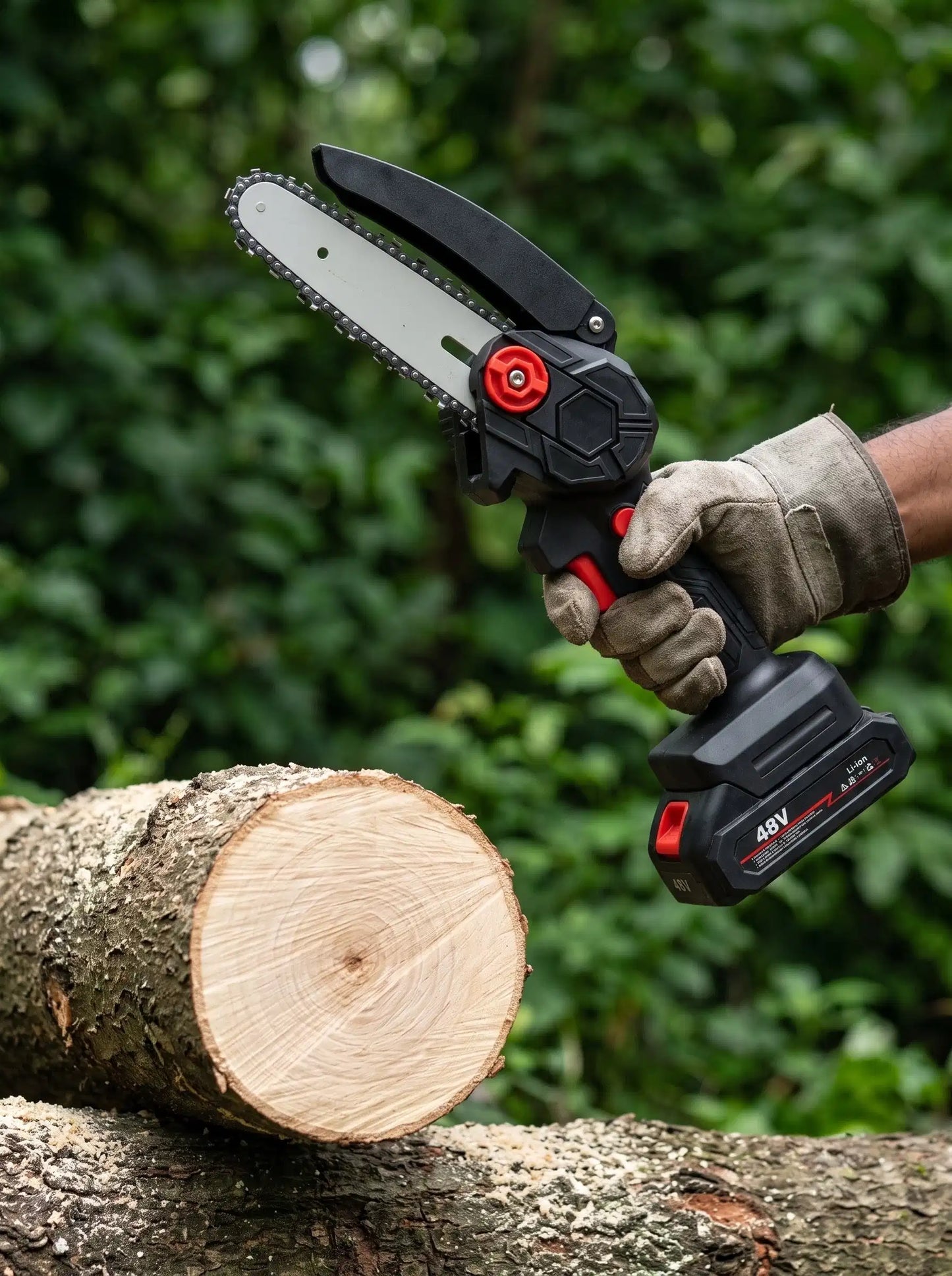 Cordless Mini Rechargeable Battery Tree Cutter Machine for Wood Cutting, Tree Pruning & Gardening