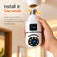 360° Dual-Lens Bulb Socket PTZ Security Camera